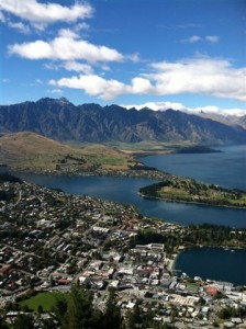 View from the Gondola in Queenstown New Zealand