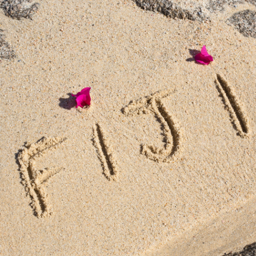 Fiji Written in Sand