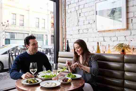 Couple at Marion Wine Bar