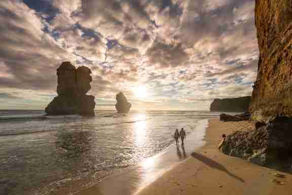 Twelve Apostles Walking on the beach