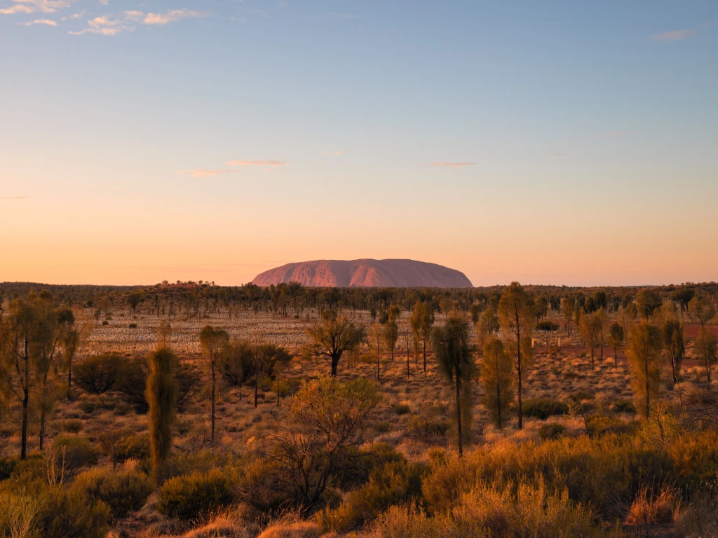 Uluru at sunset