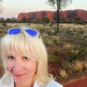 Stephanie at Uluru